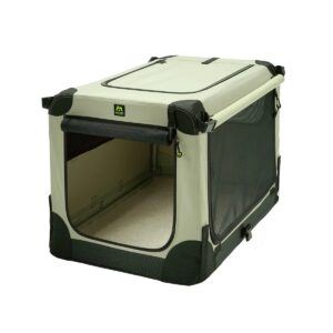 Maelson Soft Kennel faltbare Hundebox in 5 Größen (Beige)